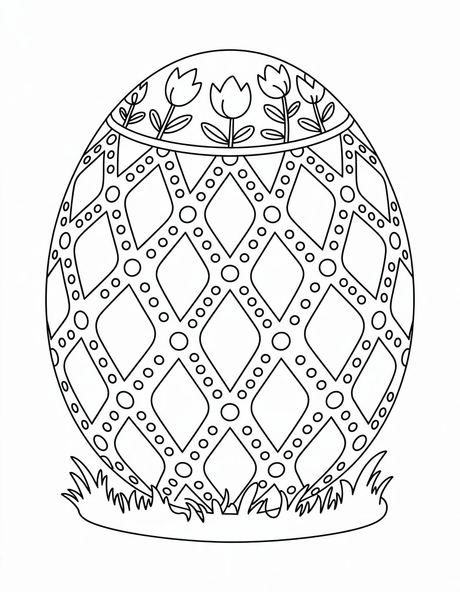 Diamond Pattern Egg